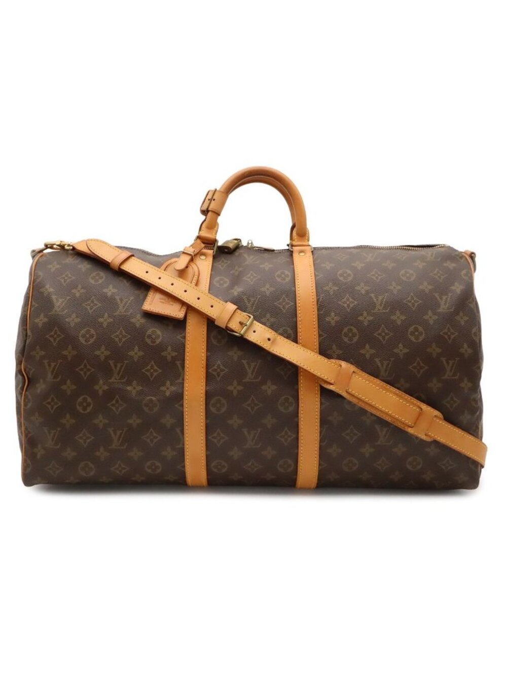 Louis Vuitton Monogram Keepall Bandouliere 55 Boston Bag Purse 2-Way